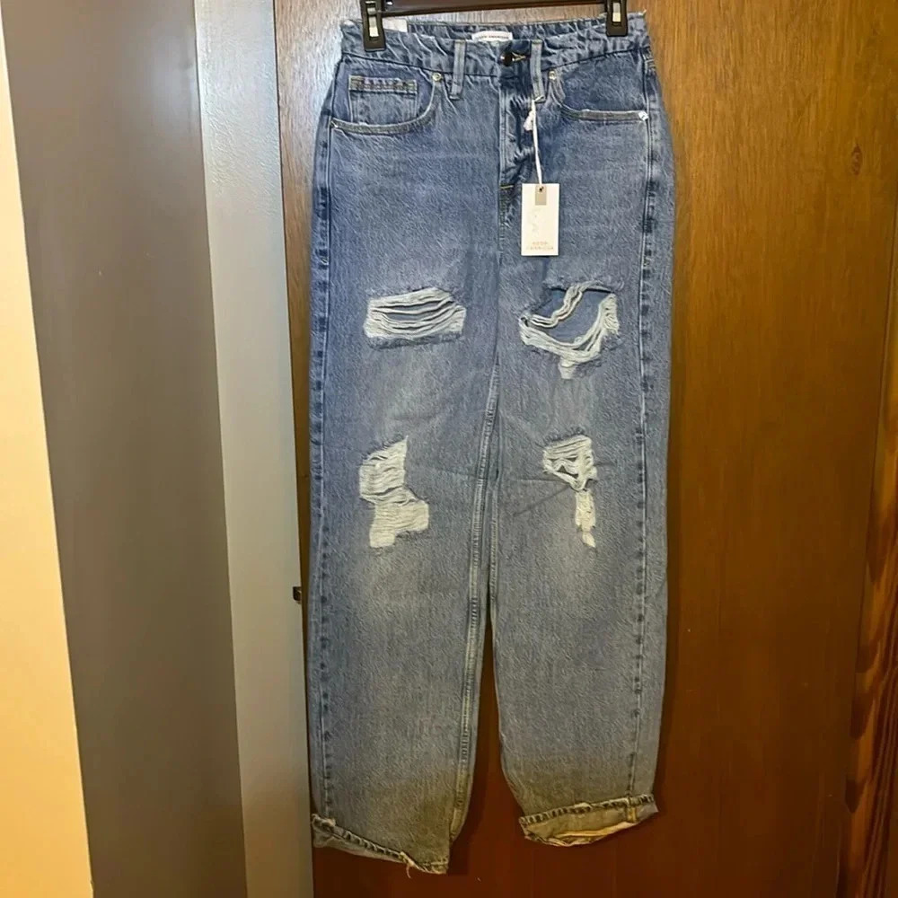 Good American 90’s Jeans Women’s Size 0/25 NWT $169